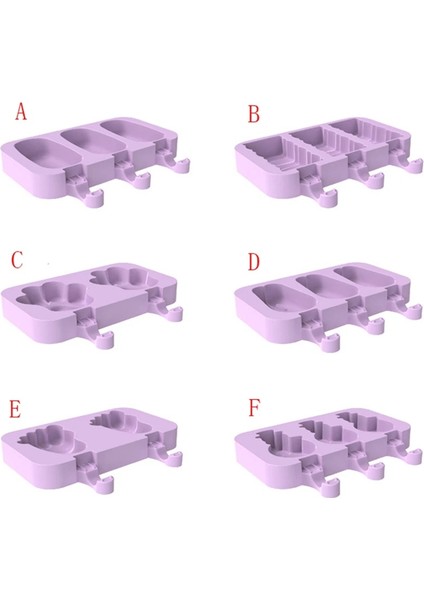 B Tarzı 3 Delik Ayak Izi Tavşan Kardan Adam Silikon Dondurma Kalıpları Dondurma Makinesi Kalıp Mutfak Alet Aksesuarları (Yurt Dışından) fırsatları