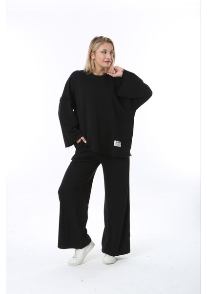 oversize siyah Sweatshirt