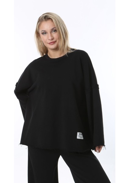 oversize siyah Sweatshirt indirimleri