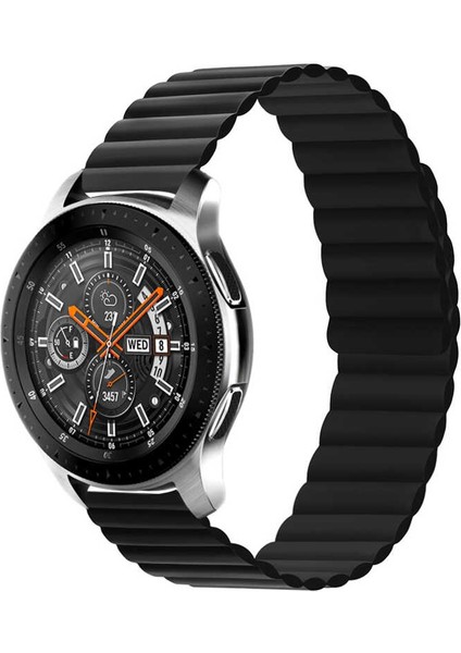 Galaxy Watch 46MM Uyumlu Krd-52 Kordon Zore - Siyah
