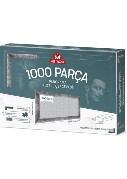 Gümüş 1000 Parça Panorama Demonte Puzzle Çerçevesi