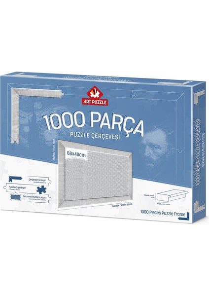 Beyaz 1000 Parça Demonte Puzzle Çerçevesi