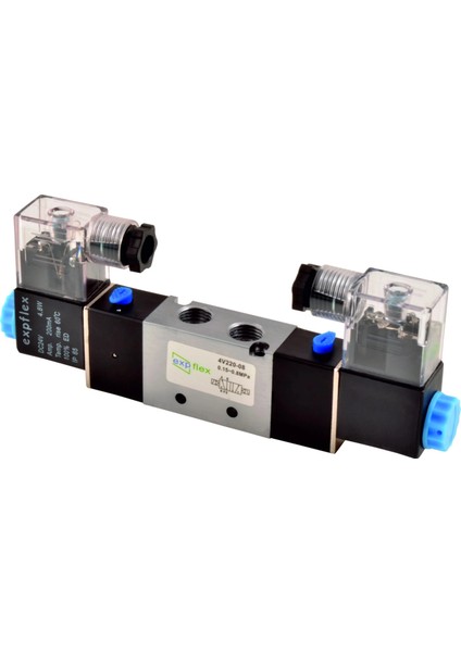 4V120-06 1/8 5-2 Çift Bobin Valf 12v
