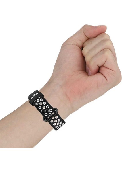 Xiaomi Redmi Watch 2 Lite Krd-02 Uyumlu Kordon Zore - Siyah-Gri