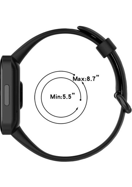 Xiaomi Redmi Watch 2 Lite Uyumlu Klasik Kordon Zore - Siyah