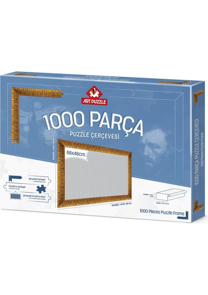 Altın 1000 Parça Demonte Puzzle Çerçevesi