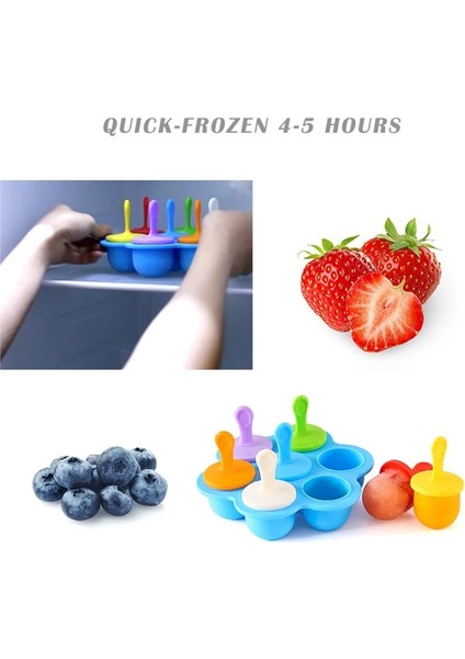 Gül Kırmızı Tarzı S Beden Yeni Silikon Mini Ice Pops Kalıp Dondurma Topu Lolly Maker Popsicle Kalıpları Bebek Dıy Gıda Meyve Shake Dondurma Dondurulmuş Kalıp (Yurt Dışından)