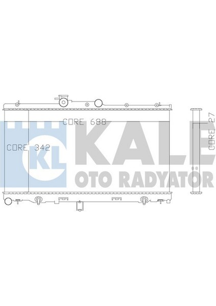 342110 Radyatör Subaru Legacy Iv-Outback Al-Pl-Brz 45111AE00A