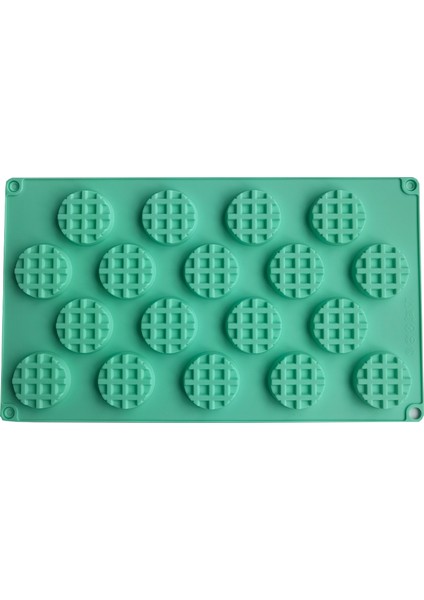 Yeşil Tarzı 18 Kaviteler Kek Kalıbı Pasta Dekorasyon Waffle Pişirme Tepsisi Muffin Silikon Kalıp Tatlı Jöle Puding Sabun Mutfak Pişirme Aracı (Yurt Dışından)