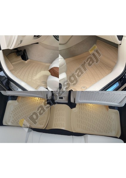 Audi A6 C7 Bej 3D Havuzlu Paspas, 2011-2018