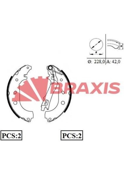 AC0069 Arka Fren Balatası Pabuç Grande Punto Linea 1.3d Multijet 1.4 06 07-Corsa D 4241N8
