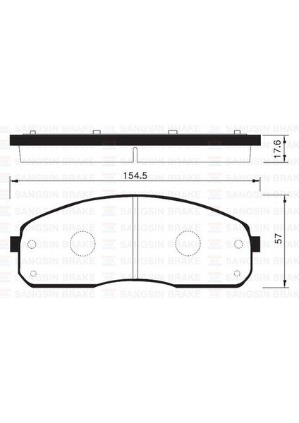 SP1175 Ön Balata Kia Bongo Iıı-Truck 1 Ton 04 581014EA30