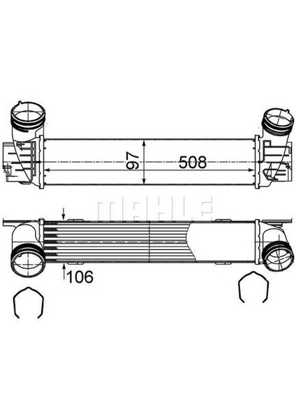 Mahle-Knecht-Behr CI491000S Turbo Radyatörü Bmw N47N E90 E92 E93 E83 17517798788
