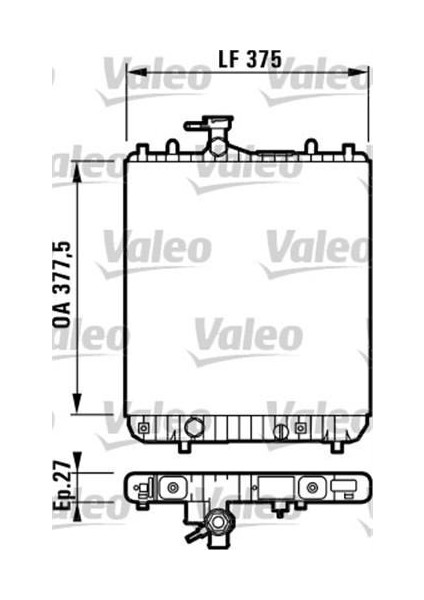 732694 Motor Su Radyatörü Agila A Z10XE Z12XE 1300220