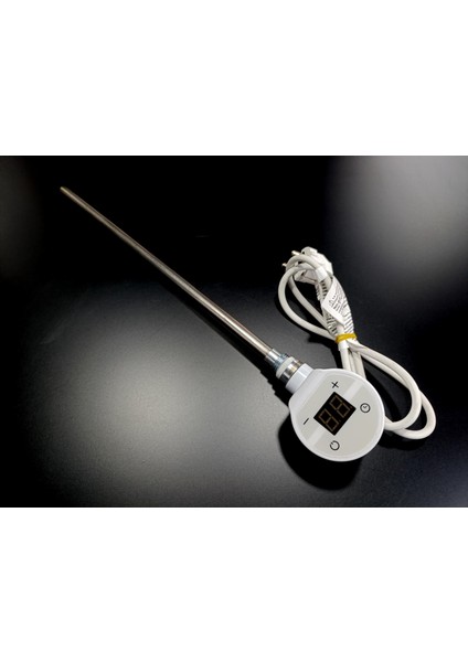 400W Beyaz Renk Yuvarlak Dijital HP015 Model Havlupan Isıtıcı Rezistans 230 V / L:370 mm