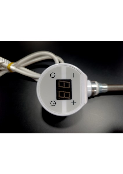 400W Beyaz Renk Yuvarlak Dijital HP015 Model Havlupan Isıtıcı Rezistans 230 V / L:370 mm modelleri