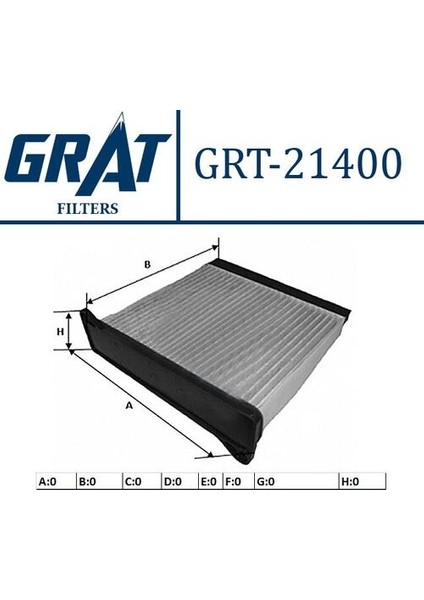 21400 Kabin Filtre-Mitsubishi Lancer 04-Outlander-Grandis 03-L200 Cr 06- MR398288