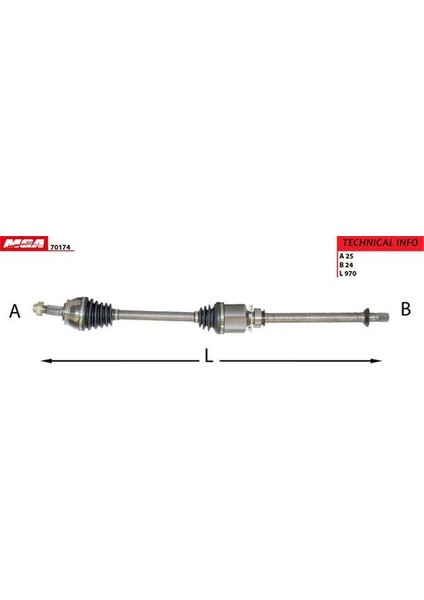 70174 Aks Sağ Komple Doblo 1.3 Mjtd 10- 51810625
