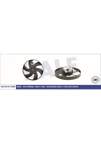 415800 Fan Motoru Caddy Polo Classic 97-02 Ibiza Cordoba 97-99 Caddy 96-02 6K0959455A