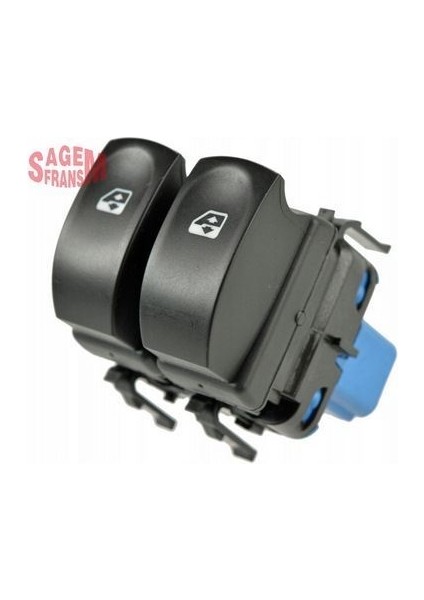 500938 Cam Açma Düğmesi Clio Iıı Ön Sol Mavi Çiftli 8200214938