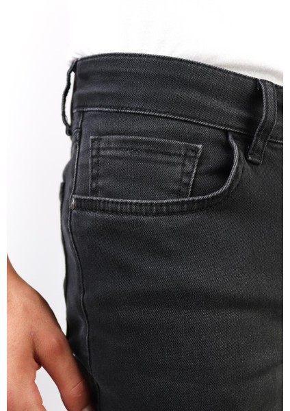 -Antrasit Slim Fit Likralı Jean Erkek Kot Pantolon Antrasit fırsatları