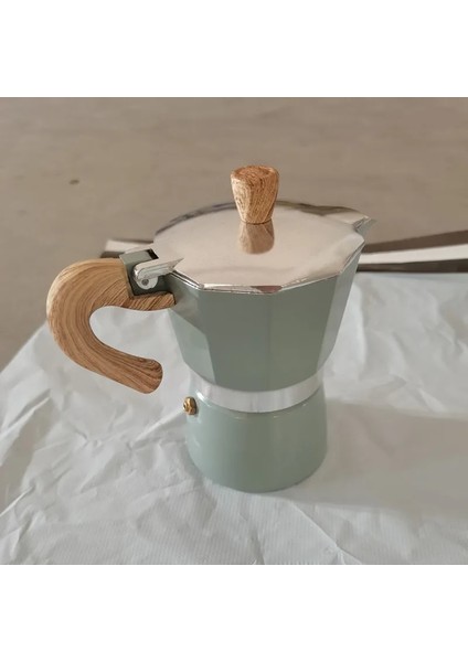 SARI-150ML Tarzı Şofben Kahve Makinesi ml Italyan Kahve Makinesi Alüminyum Moka Pot Espresso Soğuk Damlama Kahve Süzgeçli Italyan Cezveler (Yurt Dışından) fırsatları