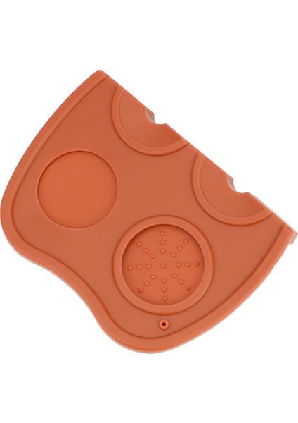 Kahverengi Büyük Stil 1 Adet Barista Kahve Tamper Mat Espresso Kahve Sabotaj Mat Silikon Kauçuk Köşe Mat Takım Tutucu Kaymaya Dayanıklı Ped (Yurt Dışından)