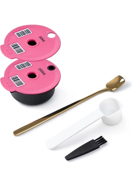 Bilgisayar Stili Kahve 60MLML Yeniden Kullanılabilir Kahve Kapsülleri Bosch-S Makinesi Için Sevimli Kahve Değirmeni Kaşığı Tassimo Doldurulabilir Filtre Pod (Yurt Dışından) fırsatları