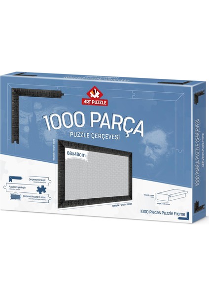 Siyah 1000 Parça Demonte Puzzle Çerçevesi