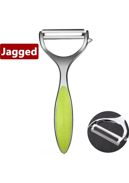 Yeşil Pürüzlü Stil Patates Soyucu Paslanmaz Çelik Sebze Soyucu Keskin Meyve Havuç Julienne Soyucu Mutfak Gadget Aksesuarları Sebze Dilimleyici (Yurt Dışından)