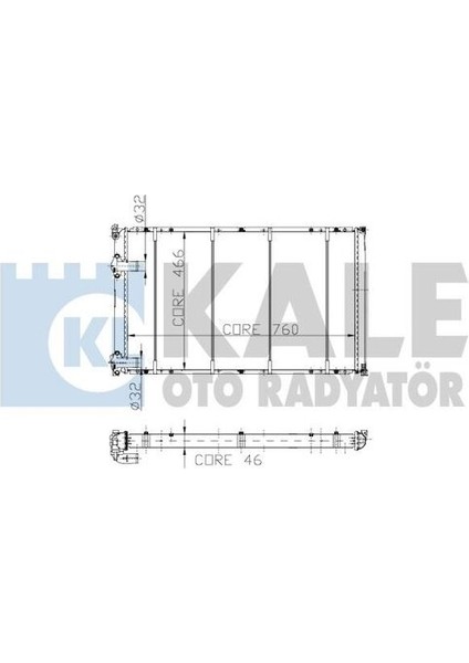 0543432PA Motor Radyatör Master 2.5d Mekanik 2 Sıra Cu Pl Sistem 760X466X37 7701046209