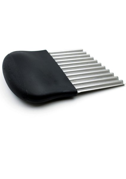 Siyah Stil Patates Kızartması Kesici Paslanmaz Çelik Patates Soyucu Kesim Sebze Mutfak Aksesuarları Çakı Patates Dalgalı Kesici (Yurt Dışından)