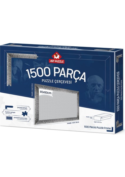 Gümüş 1500 Parça Demonte Puzzle Çerçevesi