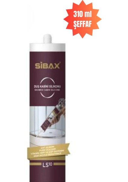 Duşakabin Silikonu Şeffaf 310ML LS10