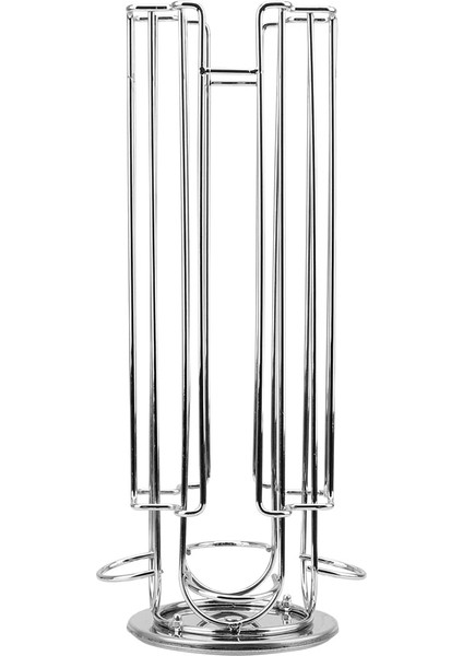 B Tarzı Dolce Gusto Kapsül Ekran Kapsül Raf Paslanmaz Çelik Kule Standı Depolama Rafı Için 24CUPS Dönebilen Kahve Pod Tutucu (Yurt Dışından)