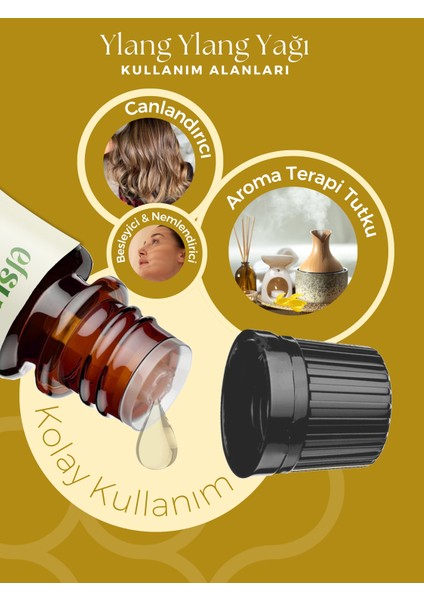 Ylang Ylang Uçucu Yağı %100 Doğal Saf 10 ml