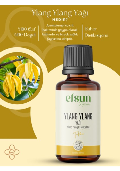 Ylang Ylang Uçucu Yağı %100 Doğal Saf 10 ml