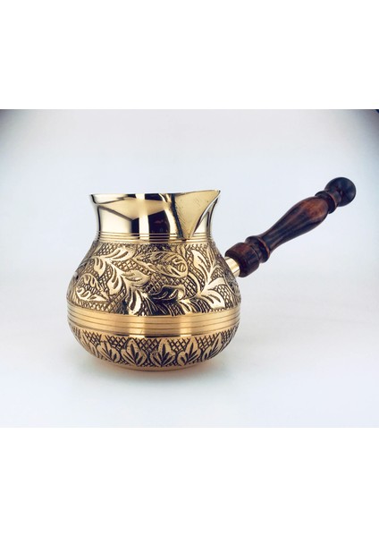 Küçük Stil Türk Yunan Fas Kahvesi Kupa Espresso Potu Su Isıtıcısı Cezve Anadolu Osmanlı Tasarım Ocakta Servis Ahşap Saplı Dövülmüşpirinç (Yurt Dışından) modelleri