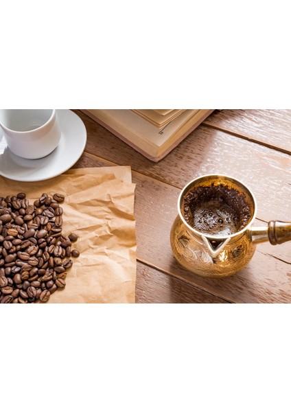 Küçük Stil Türk Yunan Fas Kahvesi Kupa Espresso Potu Su Isıtıcısı Cezve Anadolu Osmanlı Tasarım Ocakta Servis Ahşap Saplı Dövülmüşpirinç (Yurt Dışından) indirimleri