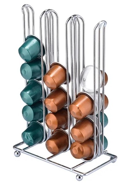 Bir Stil 2019 Nespresso Kahve Kapları Tutacağı Döner Raf Kahve Kapsül Standı Nespresso Kapsülleri Depolama Rafı Organizasyon Tutacağı Setleri (Yurt Dışından)