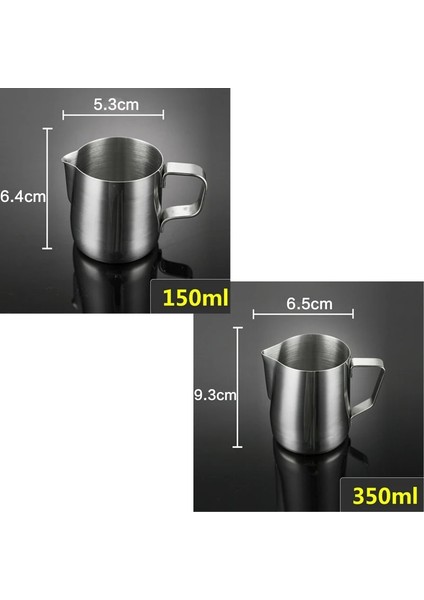 350ML Tarzı ml Süt Sürahileri Moda Paslanmaz Çelik Süt El Sanatları Süt 2boyutlu Köpüren Sürahi Kahve Latte Köpüren Sanat Sürahi Sürahi Kupa Bardak (Yurt Dışından) indirimleri