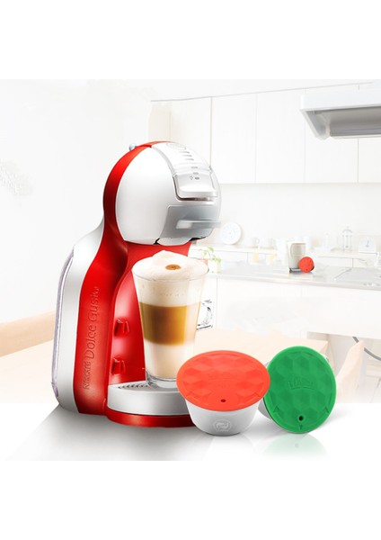 Koyu Haki Stili Nescafe Dolce Gusto Için Yeniden Kullanılabilir Kahve ve Süt Köpüğü Filtreleri Doldurulabilir Kahve Kapsül Pod Paslanmaz Çelik Plastik Kahve Filtreleri (Yurt Dışından) fiyatları