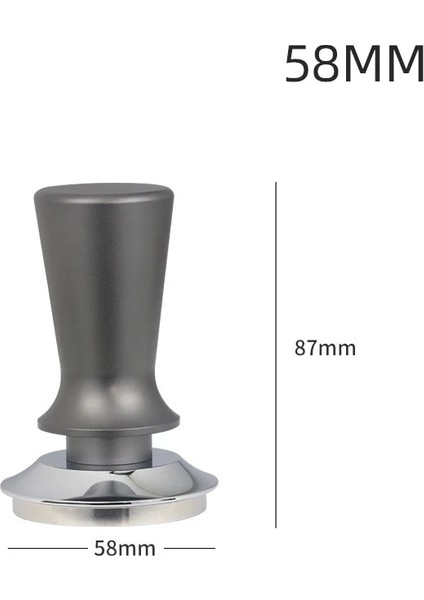 Gümüş 58MM Stili Delonghi Düz Taban Için Kahve Sabotaj Paslanmaz Çelik Espresso Tozu Çekiç Barista Araçları Için Kahve Aksesuarları (Yurt Dışından)