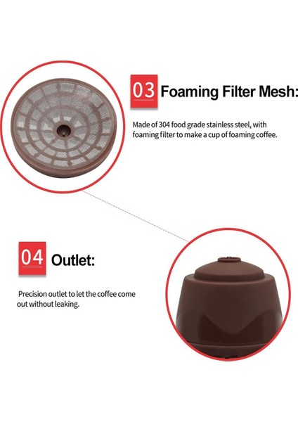 Açık Yeşil Tarzı Yeniden Kullanılabilir Kahve Kapsül Filtre Fincan Nescafe Dolce Gusto Için Doldurulabilir Kapaklar Kaşık Fırça Filtre Sepetleri Pod Yumuşak Tat Tatlı 3 Adet (Yurt Dışından)