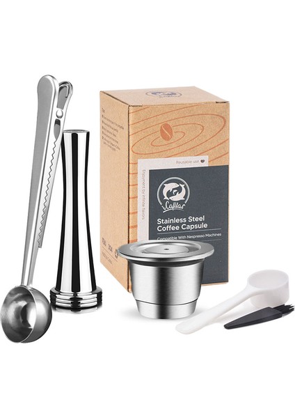 1 Adet-Ti-Ss Tarzı Yeniden Kullanılabilir Nespresso Kahve Kapsülleri Bardak Paslanmaz Çelik Doldurulabilir Kahve Kapsülü Dolum Filtresi Cof Ware (Yurt Dışından)