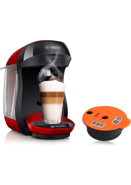 60ML Tarzı Evrensel Kahve Kapsülleri Kaşık Fırçalı Fincan Bosch-S Tassimo Makinesi Için Yeniden Kullanılabilir Doldurulabilir Kahve Kapsülü Dolum Filtresi (Yurt Dışından)