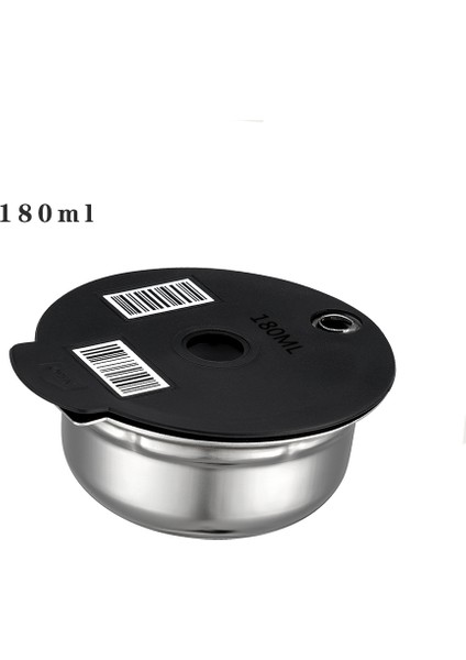 NO.180 Tarzı Icafilas Bosch Tassimo Paslanmaz Çelik Kahve Kapsül Pod Doldurulabilir Filtre Kahve Makinesi Silikon Kapak ml (Yurt Dışından)