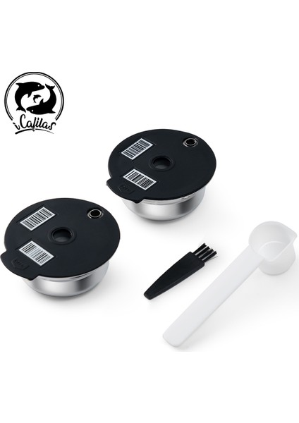 NO.180 Tarzı Icafilas Bosch Tassimo Paslanmaz Çelik Kahve Kapsül Pod Doldurulabilir Filtre Kahve Makinesi Silikon Kapak ml (Yurt Dışından)