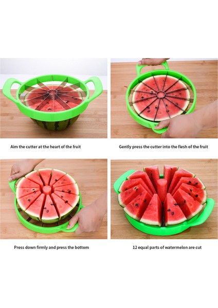 A-L Tarzı 1 Adet Karpuz Dilimleme Kesici Paslanmaz Çelik Büyük Boy Dilimlenmiş Karpuz Kavun Dilimleme Meyve Bölücü Mutfak Gadget (Yurt Dışından) modelleri