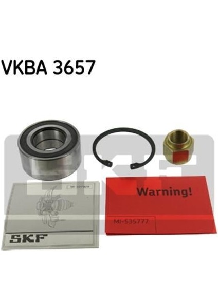 VKBC20031 Ön Teker Rulmanı P106 206 P306 C2 C3 207 Abs'li Corsa D Arka Teker 72X37X33 3350.86